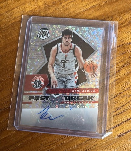Deni Avdija 2021-22 Panini Mosaic Fast Break Autographs #FBA-DAV Auto Card