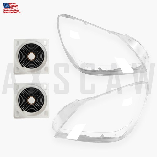 Left & Right Headlight Lens Cover+Glue For Mercedes-Benz SLK R172 2012-2016 - Picture 2 of 6