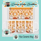 Ceramic Coffee Mug Spooky Season Ghosts Halloween 15oz Hand Sublimated