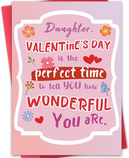 Valentine's Day Gift for Daughter - Heartfelt Card from Mom and Dad