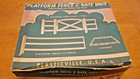 VTG Plasticville 3F Platform Fence & Gate Unit With Original Box — photo 1