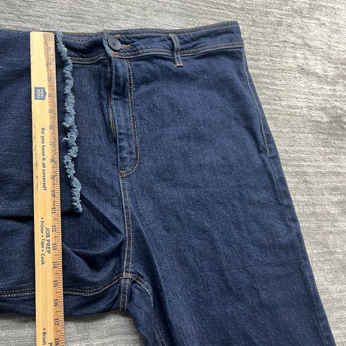 Oat New York Jeans Size 22W Womens Straight Leg High Rise Blue Denim - Picture 7 of 10
