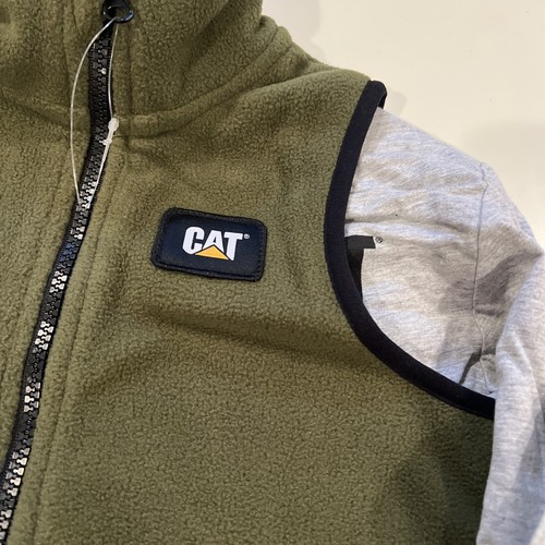 New Cat Caterpillar Youth Fleece Vest and Long Sleeve T Shirt Size XS 5/6 - Picture 3 of 7