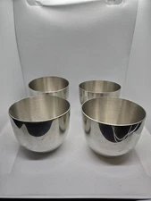 Stieff Jefferson Cup Made of Pewter P50 set of 4 Monticello Thomas