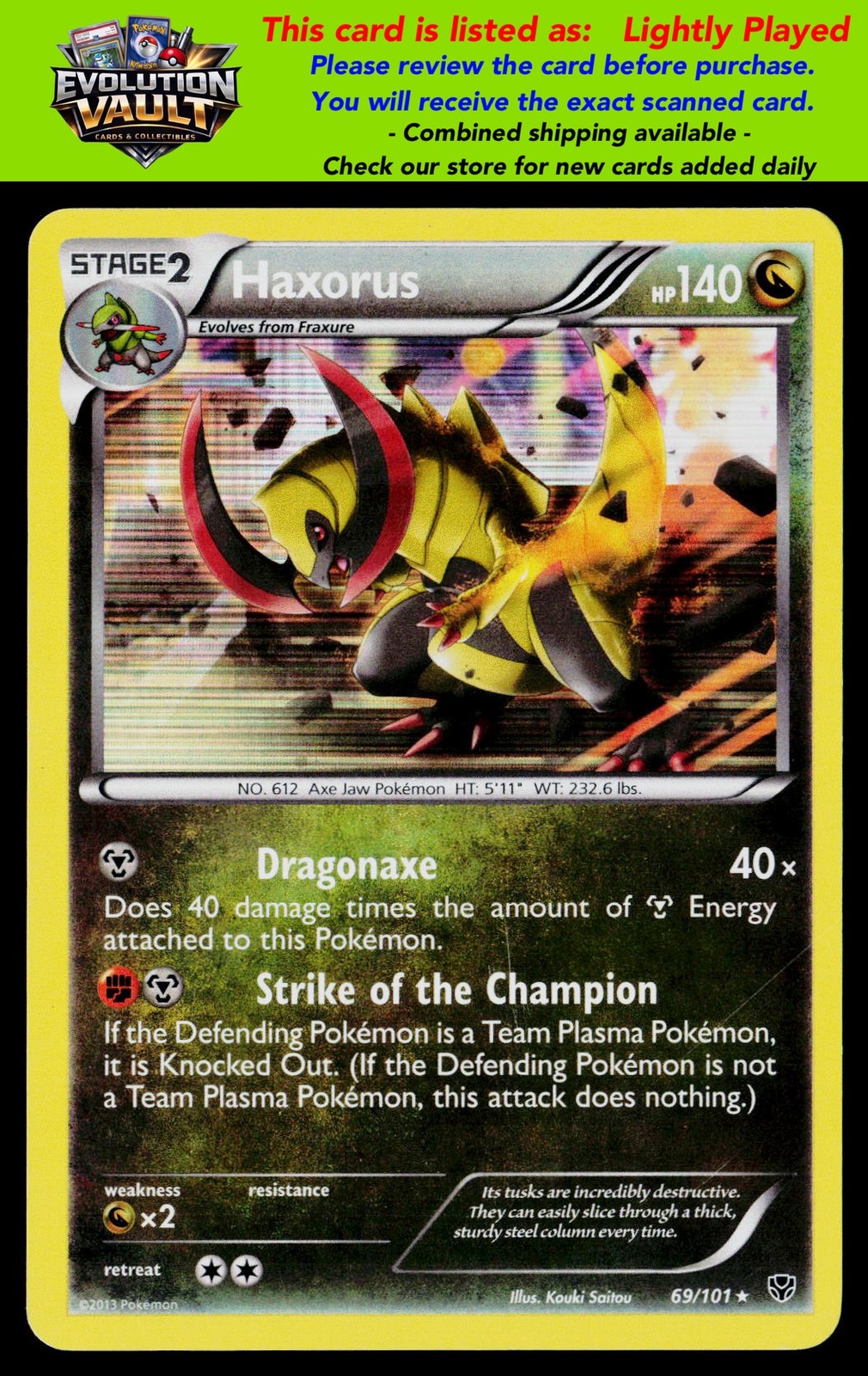 Plasma Blast #69/101 Haxorus