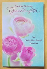 Granddaughter Birthday Large Format Greeting Card 5.5x8.0"  Envelope 