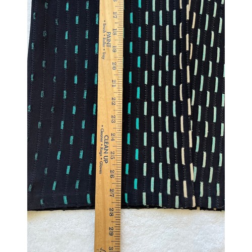 Ming Wang Kimono XS schwarz türkis geometrisches Muster vorne offen Cardigan Pullover Oberteil neu ohne Etikett - Bild 6 von 9