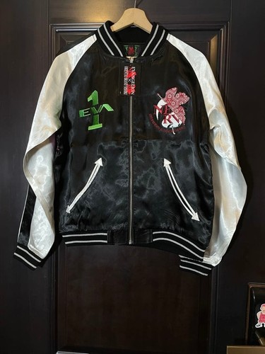 Chaqueta Nishiki x Evangelion Eva-01 y Sakura Bordada Sukajan JP M (EE. UU.) - Imagen 5 de 10