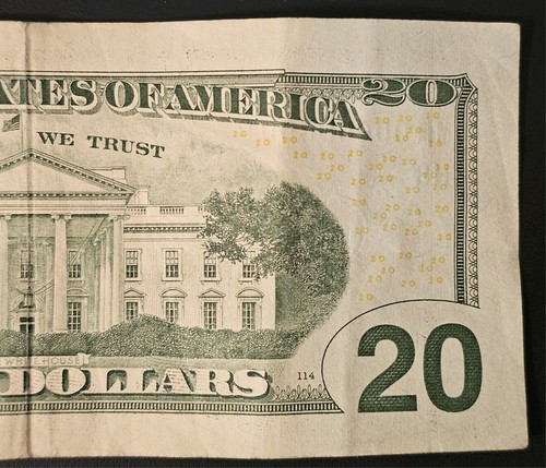 2013 $20 Dollar Bill - MH00009400C - Low Serial Number - Picture 6 of 6