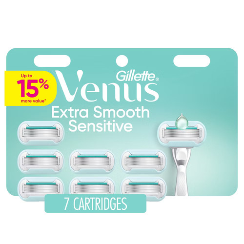Venus Extra Smooth Sensitive Damen Rasierklingen-Nachfüllpackungen - 7ct - Bild 1 von 9