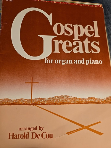 Gospel Greats for Organ & Piano Harold De Cou Sheet Music Lorenz Pub Co 1987 B9 - Picture 1 of 7
