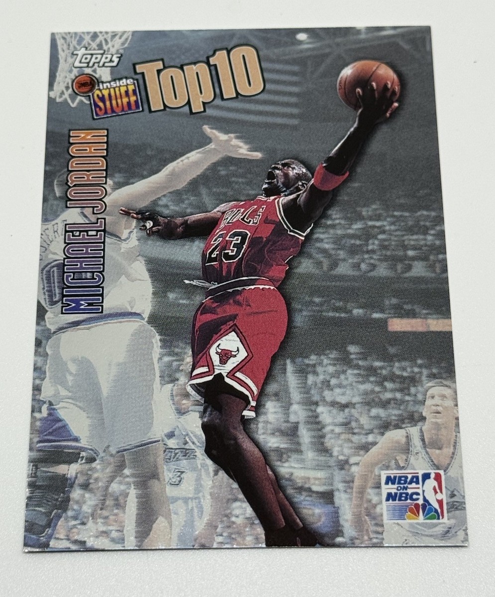 1997-98 TOPPS MICHAEL JORDAN INSIDE STUFF TOP 10 INSERT CARD #IS1