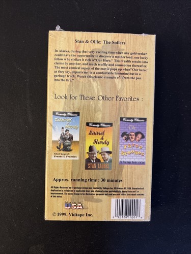 Laurel And Hardy The Soilers VHS Rare Hard To Find Brand New & Sealed - Picture 2 of 2