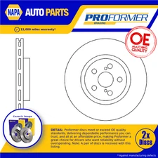 2x Brake Discs Pair Vented Front 295mm PBD8265 Proformer Set 4351205050 New