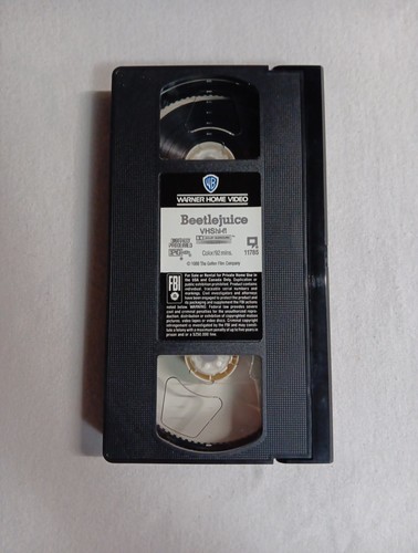 Beetlejuice (VHS, 1988) Tim Burton Michael Keaton Horror Comedy 1991 Release VG+ - Picture 6 of 6