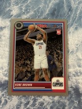 2023-24 Panini NBA Hoops Premium Stock Kobe Brown Rookie #55 LA Clippers RC (J)