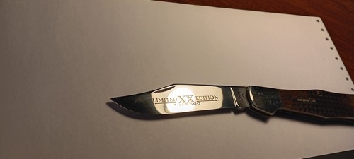 Case XX Limited Edition Large "Coke Bottle" Knife Brown Uncarried Unused w/Box - Picture 5 of 15