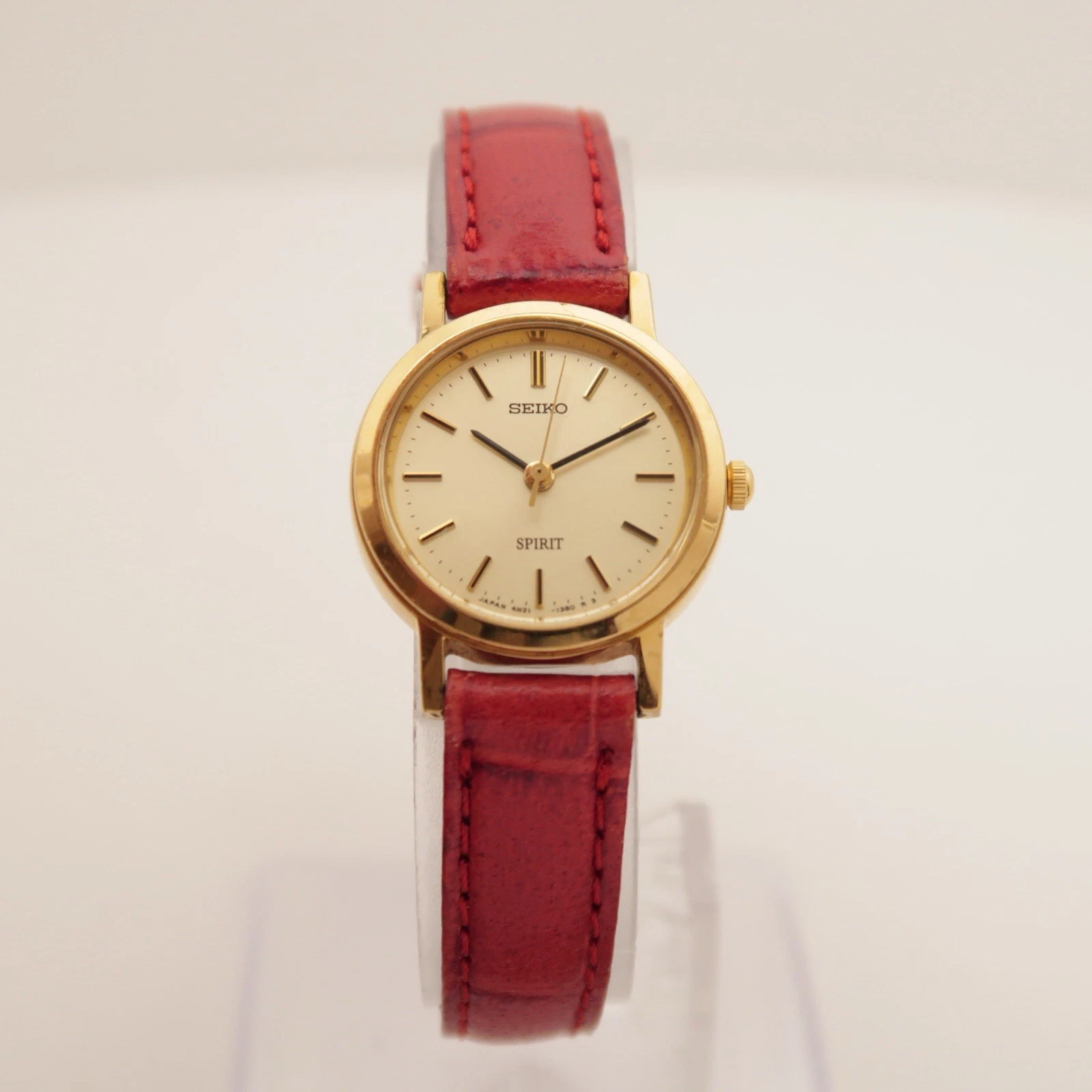 SEIKO 4N21-0640 Gold Tone Analog Quartz Women Vintage Watch W330 *WORKING