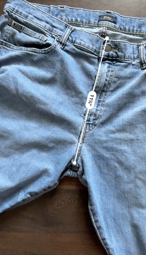 Rare Polo Ralph Lauren Hampton Relaxed Straight Mens Blue Denim Jeans 40X32 - Picture 13 of 14