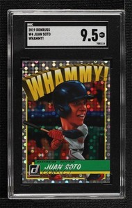 2019 Panini Donruss Whammy Juan Soto #W4 SGC 9.5 Mint+