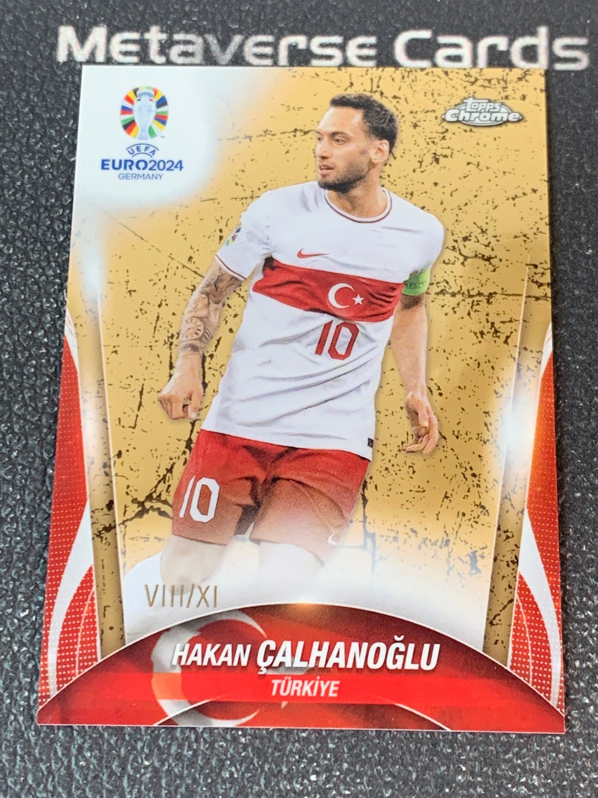 2024 Topps Chrome UEFA Euro Hakan Calhanoglu XI VIII/XI Turkiye