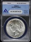 1925-P $1 Peace Silver Dollar ANACS AU 55 Details
