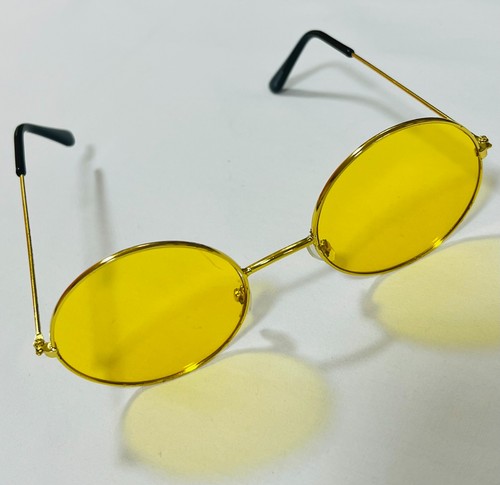 Hippie Hippy 60's 70's Ozzy John Lennon Round Specs Fancy Dress Glasses Goggles - Picture 14 of 143
