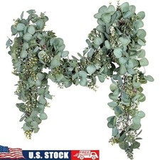 Faux Eucalyptus Garland Greenery Decoration Wedding Rustic Home Decor 6.56ft New