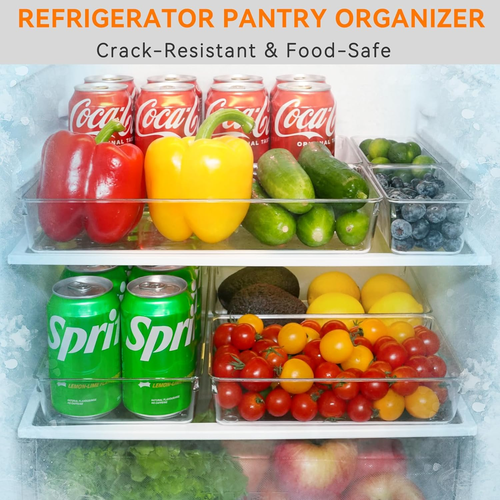 6 Pack Large Clear Plastic Drawer Organizer Trays, Acrylic Kitchen Drawer Organi - Picture 7 of 12