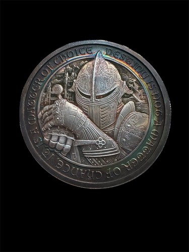 Destiny Series Coin The Raven/Knight 2 oz .999, Nice Toning, Free Shipping Lot2