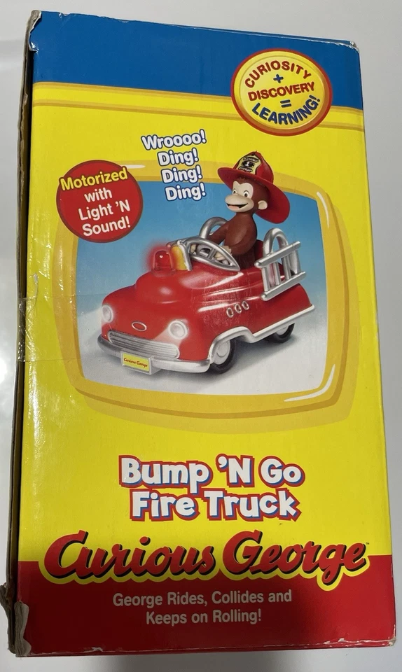 Bump’N Go 消防车玩具车好奇乔治 — 第 2/3 张图片