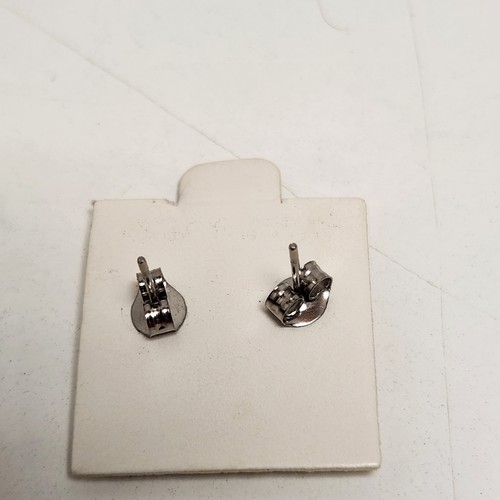 Vintage schwarze Katze Halloween Ohrringe durchbohrt Metall Ohrstecker Kätzchen Kätzchen winzig 3/8" - Bild 4 von 6