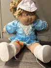 Cabbage Patch Kids 18 in Girl Doll Blonde Curly Hair Signed Xavier Roberts
