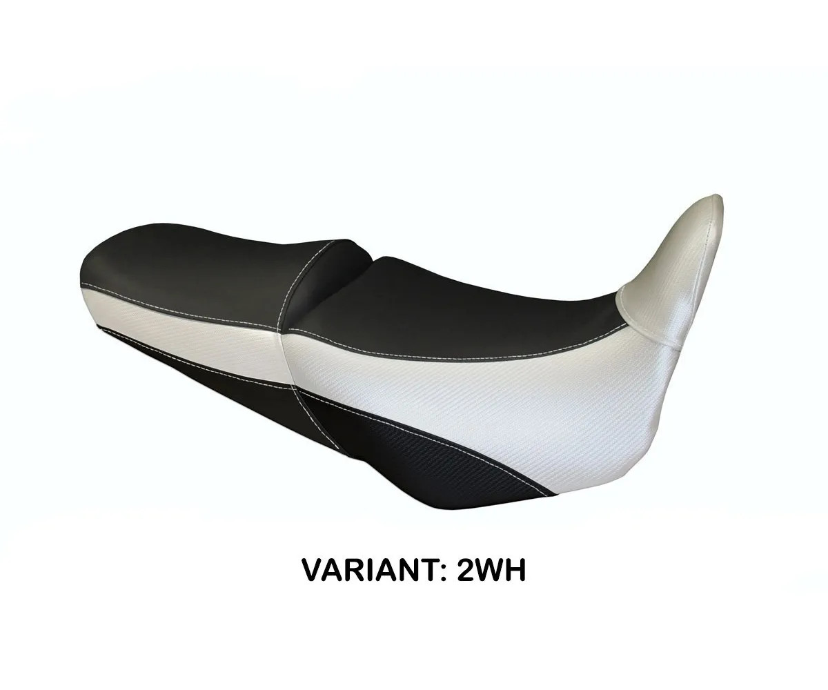 Seat saddle cover Vigevano White (WH) TPZ Italia HONDA VARADERO 1000 1999 2011