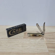 Case XX 6207 SSAmber Bone Peach Seed Jig Mini Trapper 2023 00013