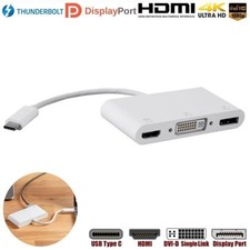Monoprice 27282 MONOPRICE USB TYPE-C TO 4K DISPLAYPORT HDMI AND SINGLE-LINK DV