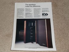 Very Rare ESS Ad, 1981, Transar/atd II Speaker, Article