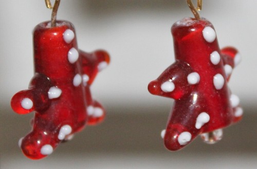 LAMPWORK Animal Glass Earrings-Hand Assembled-Monkey,Panda,Fish -Choice-New - Picture 12 of 96