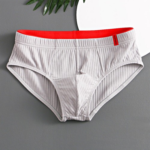 6 Colors Men's Solid Cotton Briefs Soft Shorts Panties Underwear Pouch Lingerie - Picture 13 of 30