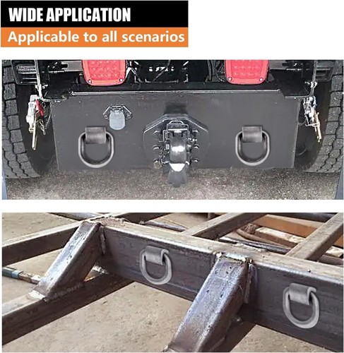 8Pack 3/4 Weld On D Ring Heavy Duty Weldable Trailer D-Rings Tie Down 3/4 for... - Afbeelding 5 van 5