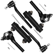 For 1998-2004 Chevrolet Blazer S10 6 Pcs Front Inner Outer Tie Rod Ends Sleeve