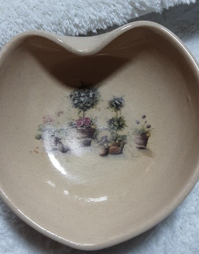 Yesteryears Hand Turned Pottery Marshall Texas Trinket Dish Spoon Rest Plant... - Picture 1 of 6