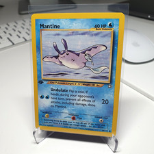 Pokemon card Mantine 1st Edition 64/111 Neo Genesis Near Mint