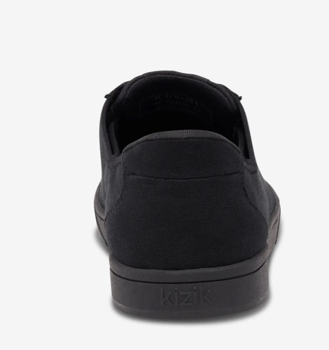 Kizik Irvine Black Canvas Low Top Shoes Women’s Size 7.5 men`s 6 wide - Picture 3 of 7