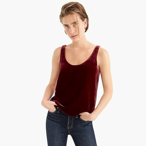 π J. Crew Jcrew Velvet Tank Top Women's Clothing / Club Top π - Picture 6 of 9