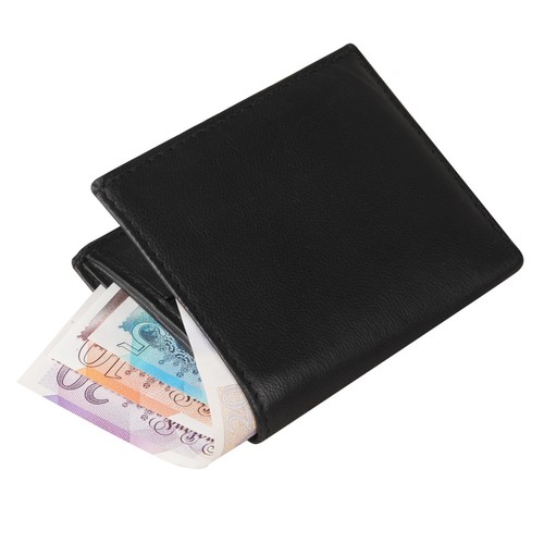 Gents RFID Blocking Soft Smooth Real Leather Wallet Credit Card Holder Purse - Picture 3 of 7