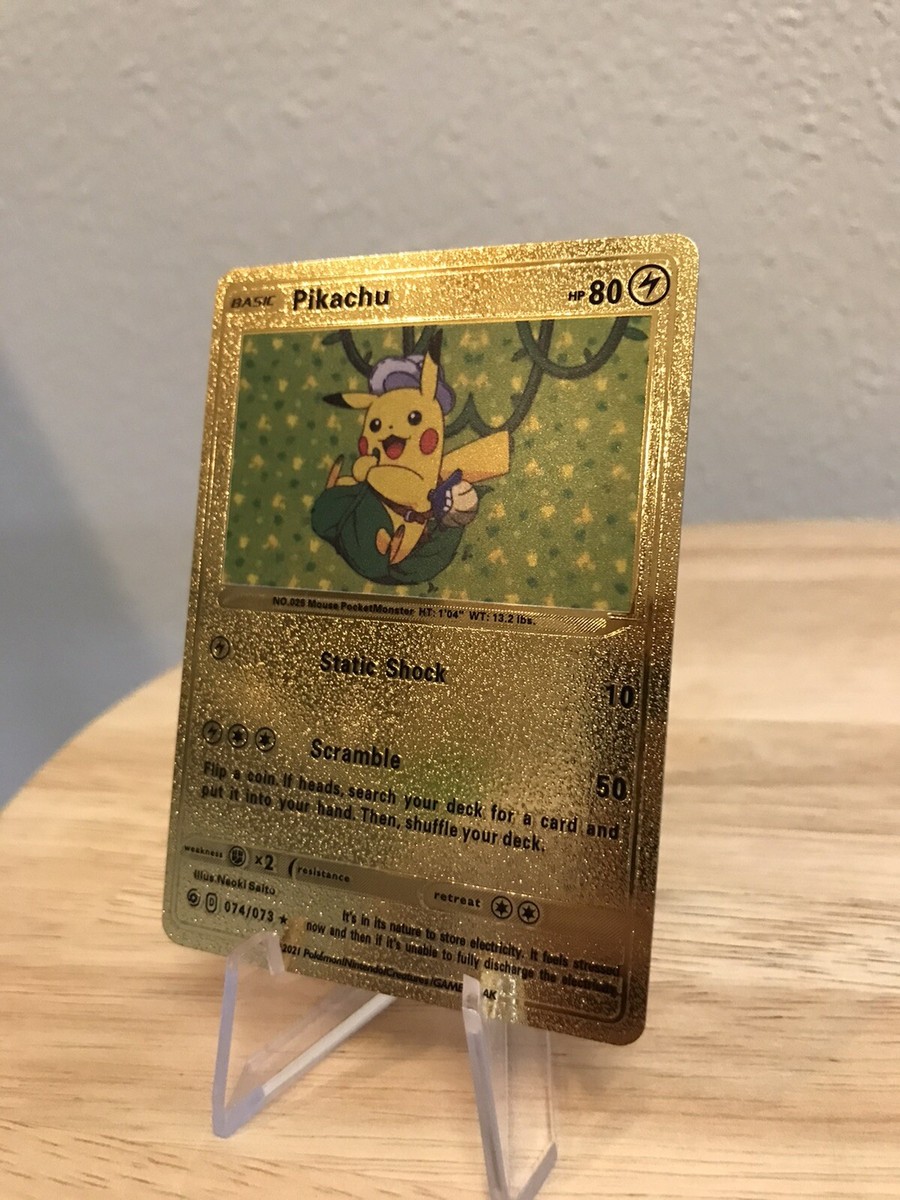 Pikachu Hello Gold Pokemon×TOMWOOD Pikachu Hello Gold - Tom Wood Project Official Online Store