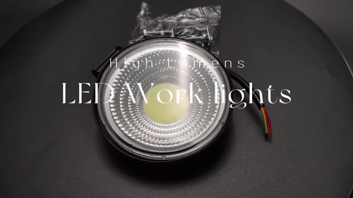 4inch Round LED Work Light Bar DRL Spot Flood Driving Fog White Lamp Offroad ATV - Video 1 von 1
