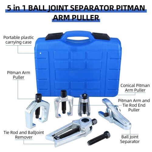 6Pcs Front End Service Tool Kit Pitman Arm Rod Puller Remover Ball Joint Tool - Bild 2 von 9