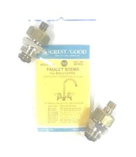 Crest/Good Gold-Pak Faucet Stem Pair For Belvedere Lavatory Faucets BE10TG NOS